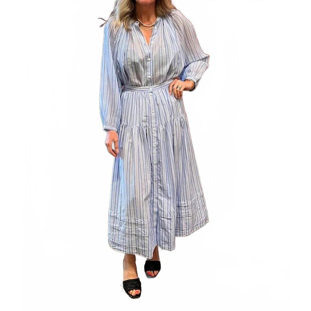 NEW DÔEN marceline skirt in salerno stripe